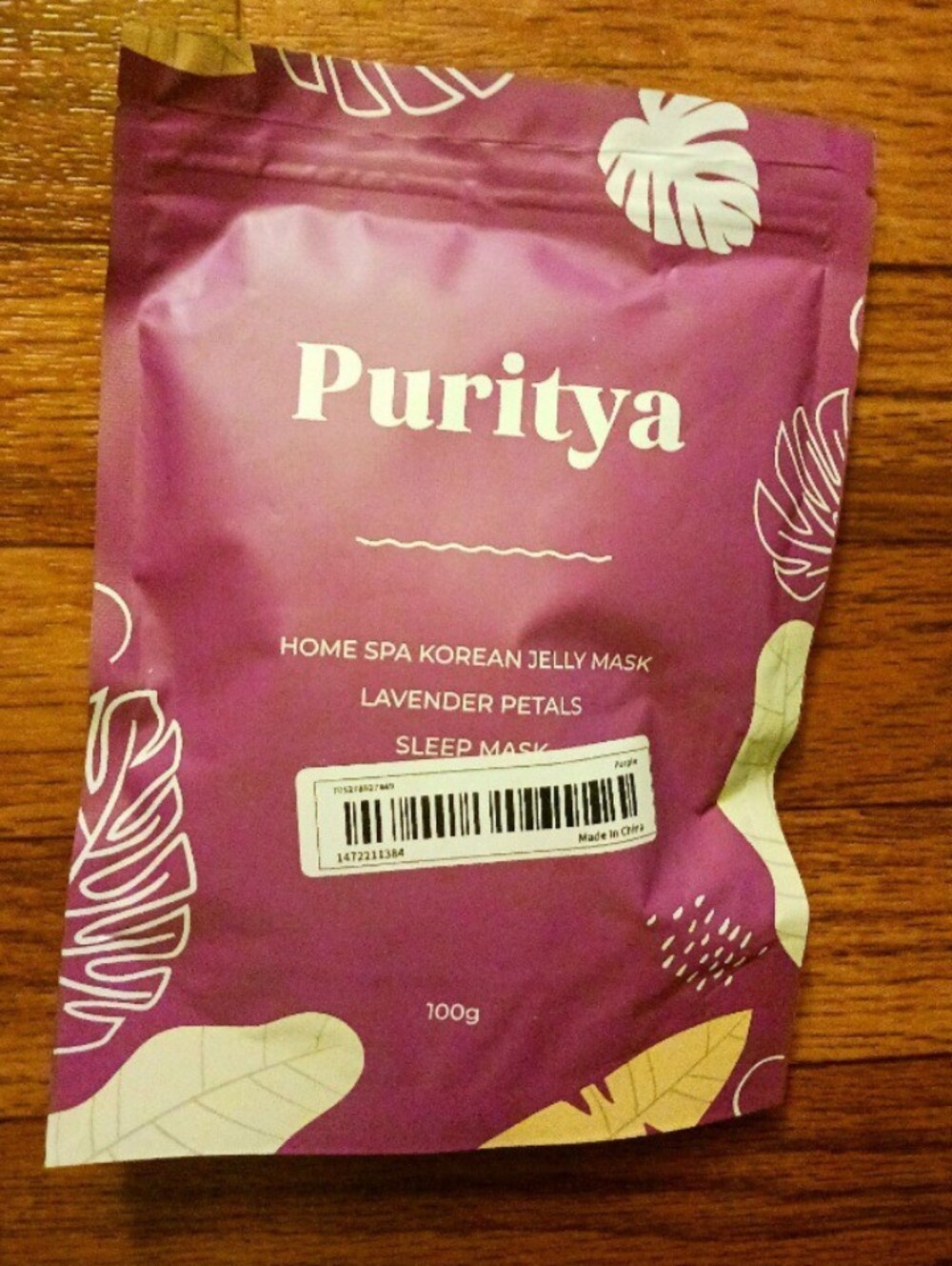 Puritya Lavender Petals Jelly Sleep Mask - Purple